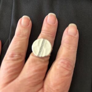 Ippolita Sterling Silver and Diamond ring, size 7